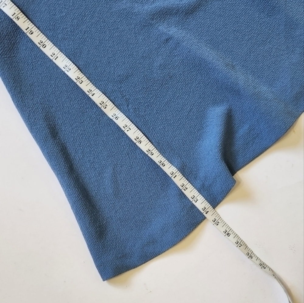 SANDRO PARIS LIGHT‎ BLUE RUFFLE A LINE DRESS - Picture 4 of 12